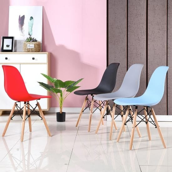 Modern Dining Chair, Shell Lounge Plastic Chair for Kitchen & Dining (Model Dining10)