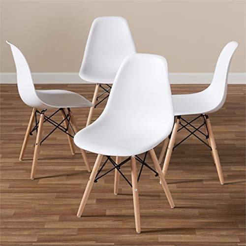 Modern Dining Chair, Shell Lounge Plastic Chair for Kitchen & Dining (Model Dining10)