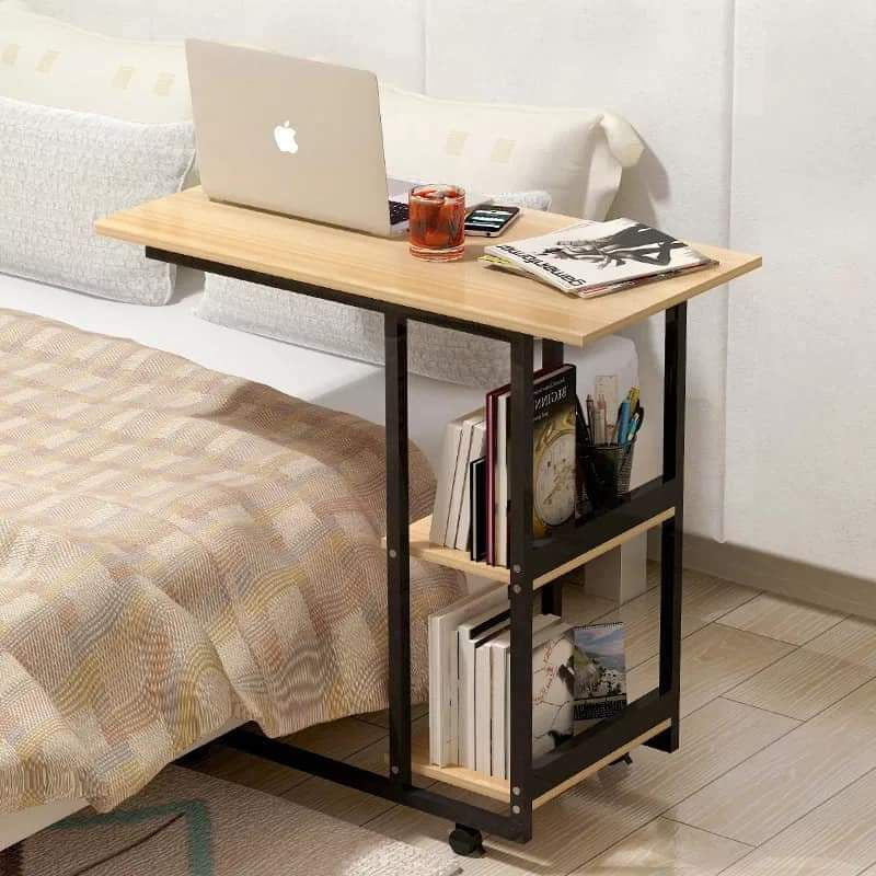 Bedside Laptop table with book shelves