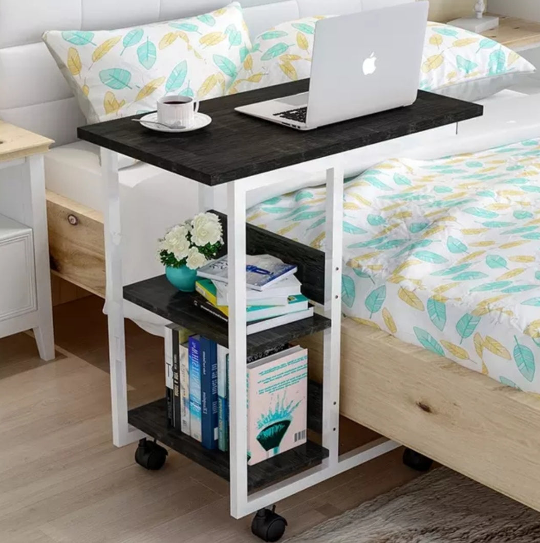 Bedside Laptop table with book shelves