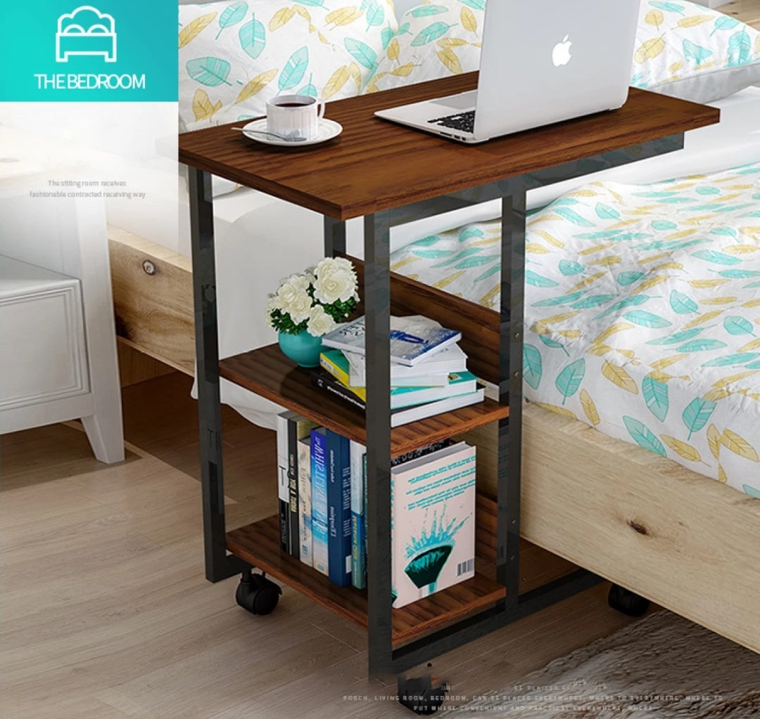 Bedside Laptop table with book shelves